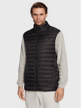 4F 4F Gilet H4Z22-KUMP001 Noir Regular Fit