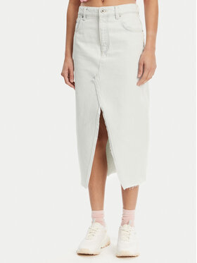 HUGO HUGO Džínová sukně Galita 50534746 Bílá Regular Fit