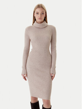 ONLY ONLY Úpletové šaty Nellie 15363533 Béžová Regular Fit