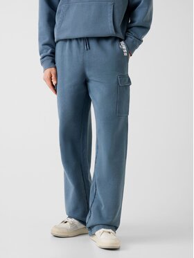 Guess Guess Spodnie materiałowe 180490 Niebieski Regular Fit
