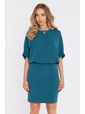 Made of Emotion Made of Emotion Sukienka koktajlowa M904 Niebieski Oversize