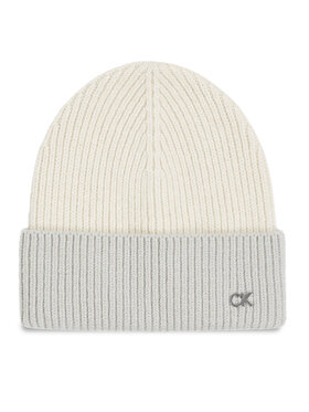 Calvin Klein Calvin Klein Căciulă Metal Two-Tone Chunky K60K612598 Écru