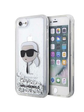 KARL LAGERFELD KARL LAGERFELD Etui na telefon iPhone 7/8/SE 2020 Srebrny