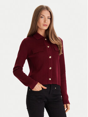 Morgan Morgan Kardigan 252-MIMDIE Bordowy Regular Fit