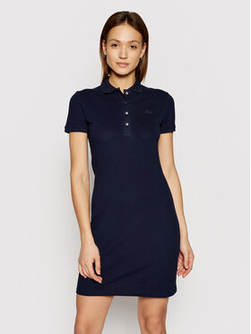 Lacoste Lacoste Každodenné šaty EF5473 Tmavomodrá Slim Fit