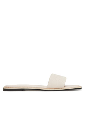 Calvin Klein Calvin Klein Pantoletten Flat Slide - He HW0HW02378 Écru