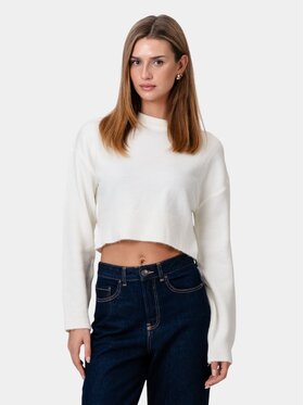 TeeShoppen TeeShoppen Sweter 'Basic Collection' Biały Regular Fit