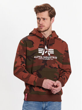 Alpha Industries Alpha Industries Sweatshirt Basic 178312C Braun Regular Fit
