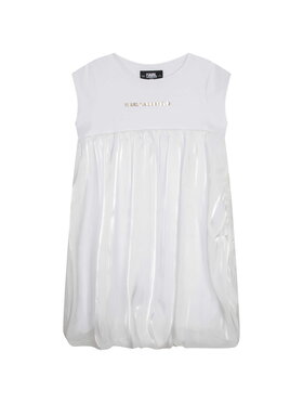 KARL LAGERFELD KARL LAGERFELD Sukienka elegancka Z12243/135 Biały Regular Fit