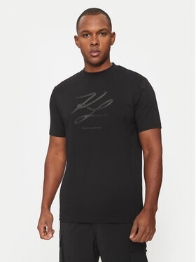 KARL LAGERFELD KARL LAGERFELD Tricou 755034 544225 Negru Regular Fit