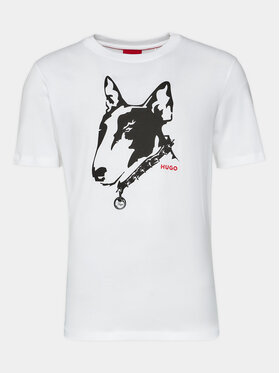 Hugo Hugo Tricou Dammock 50504916 Alb Regular Fit