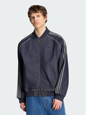 adidas adidas Kurtka jeansowa 164735 Niebieski jasny Loose Fit