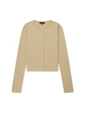 La Mania La Mania Sweter FABIO Beżowy Classic Fit