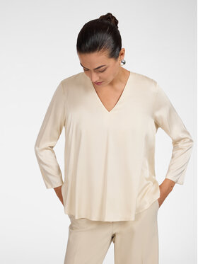 Elena Mirò Elena Mirò Bluzka 2025P000250N002 Kremowy Regular Fit