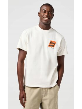 Wrangler Wrangler T-Shirt Casey Jones Graphic Tee Biały Relaxed Fit