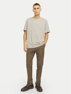 Jack & Jones Jack & Jones Tricou Archie 12217167 Bej Regular Fit