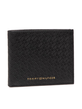 Tommy Hilfiger Tommy Hilfiger Duży Portfel Męski Premium Leather Mono M Cc Wallet AM0AM08726 Czarny