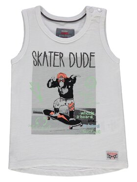Kanz Kanz Bluzka 1833631-1000 Biały Basic Fit
