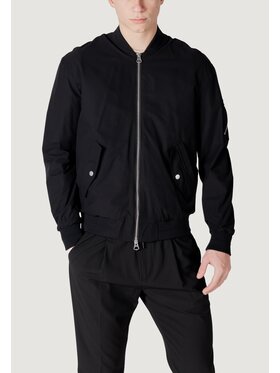 Antony Morato Antony Morato Μπουφάν δερμάτινο REGULAR FIT WITH METAL LOGO Μαύρο Regular Fit