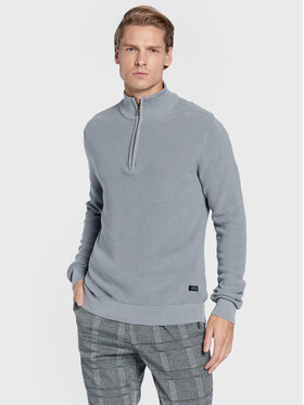 Blend Blend Пуловер 20714337 Сив Regular Fit