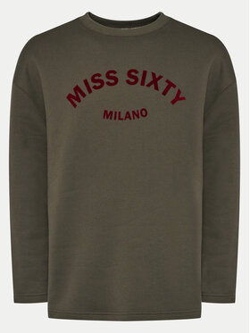 Miss Sixty Miss Sixty Світшот 6L4TJ1740000 Хакі Relaxed Fit