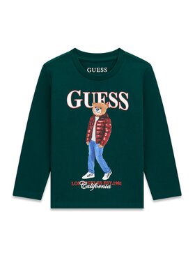 Guess Kids Guess Kids T-Shirt 184439 Zelená Classic Fit