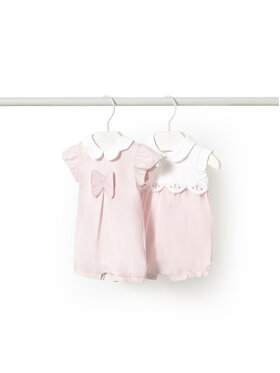 Mayoral Mayoral Set di 2 tutine romper 1752 Rosa