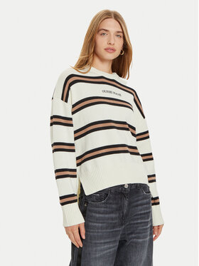 Guess Jeans Guess Jeans Pullover W4BR09 Z3HM1 Weiß Regular Fit