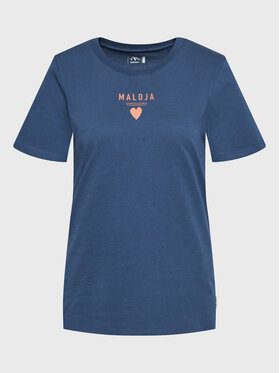 Maloja Maloja T-Shirt Planbellm 34405-1-8581 Granatowy Regular Fit