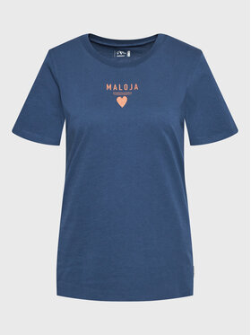 Maloja Maloja Тишърт Planbellm 34405-1-8581 Тъмносин Regular Fit