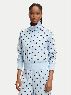 adidas adidas Jopa Satin Polka Dots Tt Track Top KV1167 Svetlo modra Regular Fit