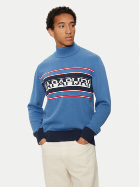 Napapijri Napapijri Rollkragenpullover D-Sardona NP0A4I2A Dunkelblau Regular Fit