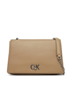 Calvin Klein Calvin Klein Torebka Ck Medium Conv Chain Bag K60K612810 Beżowy