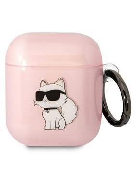 KARL LAGERFELD KARL LAGERFELD Etui na słuchawki AirPods 1/2 Różowy