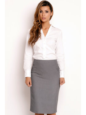Awama Awama Spódnica L030 Szary Basic Fit