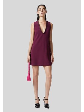 PINKO PINKO Sukienka codzienna Abito donna gordes Bordowy Comfort Fit