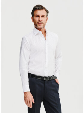 Pako Lorente Pako Lorente Koszula P25SF-1X-037 Biały Slim Fit