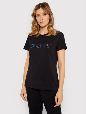 DKNY DKNY T-Shirt P1JMKDNA Czarny Regular Fit