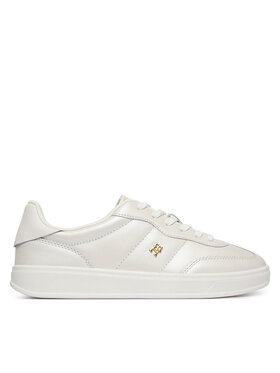 Tommy Hilfiger Tommy Hilfiger Sneakersy Th Heritage Shiny Sneaker FW0FW09179 Biały