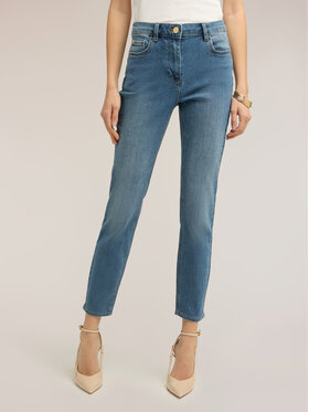 Motivi Motivi Jeansy P428Q204431N024 Turkusowy Skin Fit