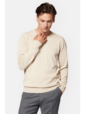 Lancerto Lancerto Sweter Anthony SW073223000055 Beżowy Regular Fit