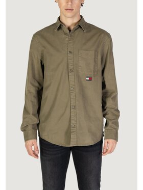 Tommy Jeans Tommy Jeans Koszula TJM REG WASHED TWILL Zielony To Fit