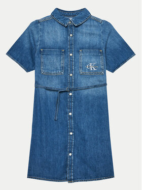 Calvin Klein Jeans Calvin Klein Jeans Džinsinė suknelė IG0IG02578 Mėlyna Regular Fit