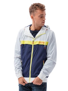 Ombre Ombre Kurtka przejściowa C438 Granatowy Regular Fit