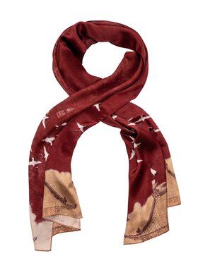 ALLORA BE UNIQUE ALLORA BE UNIQUE Scialle 100% silk Bordeaux