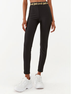 Just Cavalli Just Cavalli Leggings 75PAC100 Crna Slim Fit