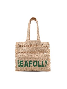 Seafolly Seafolly Geantă Logo Woven Tote 71927-BG Bej