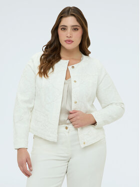Fiorella Rubino Fiorella Rubino Marynarka R401T001266N011 Biały Boxy Fit