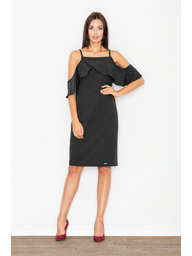 FIGL FIGL Sukienka M478 Czarny Regular Fit