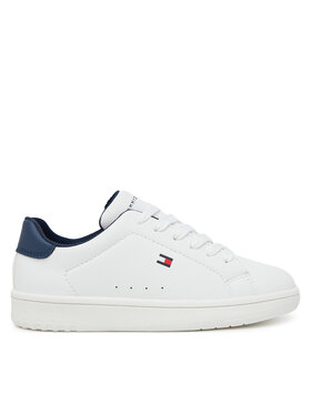 Tommy Hilfiger Tommy Hilfiger Сникърси Low Cut Lace-Up T3X9-34073-1355X S Бял